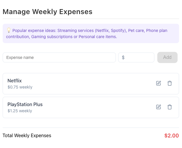 Expense Management Screenshot